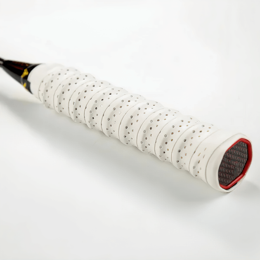 Perforated Sweat-Absorbent Racket Overgrip Tape - SF3450, breathable non-slip grip for tennis and badminton rackets.